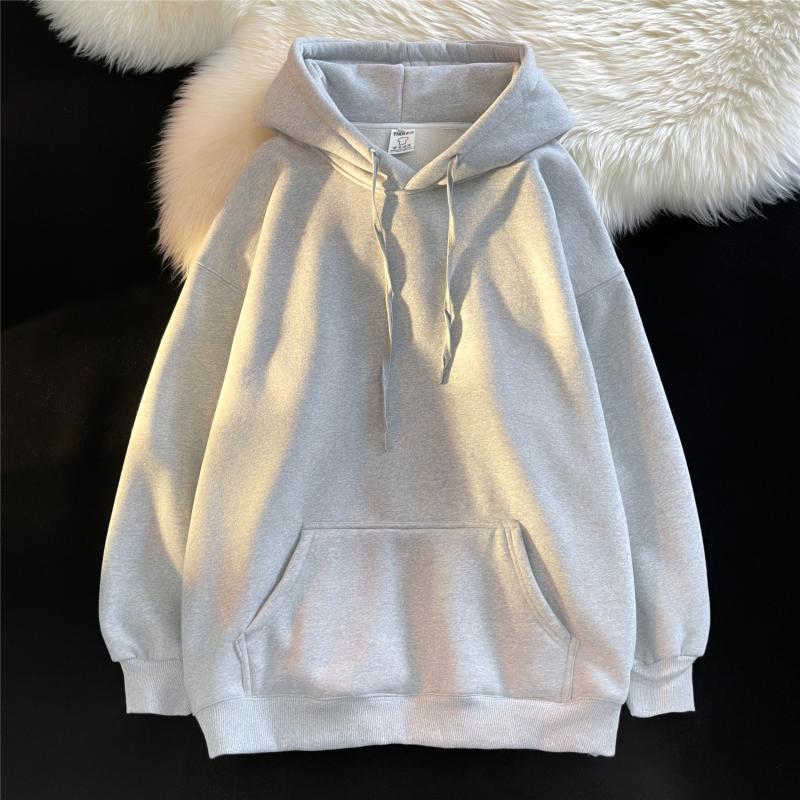 A highly anticipated solid-color sweatshirt for men