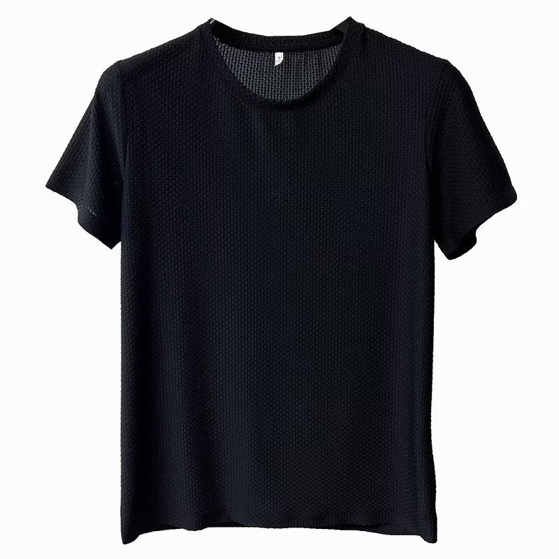 New wavy ice silk T-shirt for men