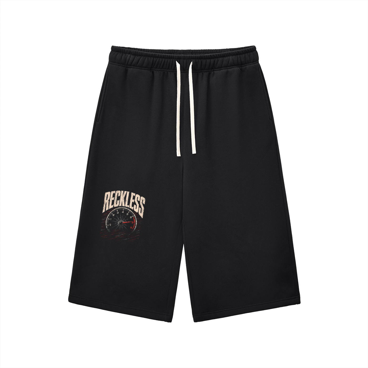 Relaxed Drawstring Three-quarter Sweatpants