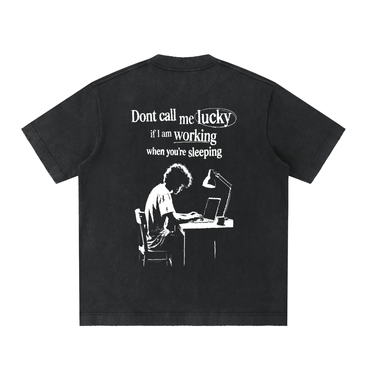 Heavyweight Vintage Washed Frayed T-Shirt