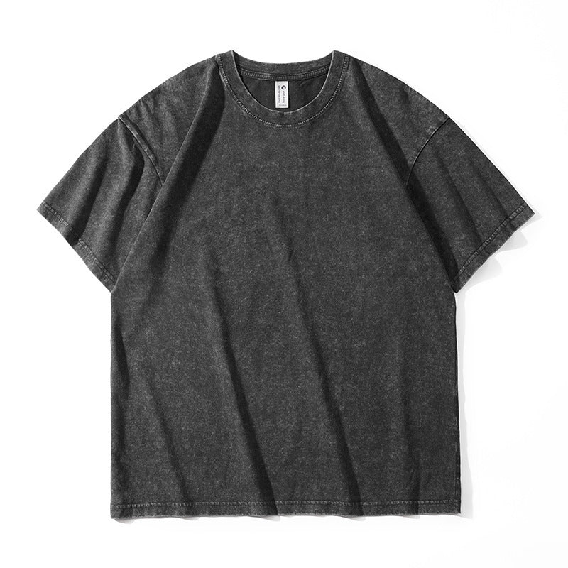 Tie-dye loose short-sleeved top for men