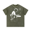 Mineral Wash Waffle Knit T-Shirt