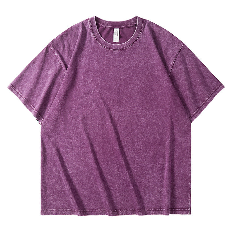 Tie-dye loose short-sleeved top for men