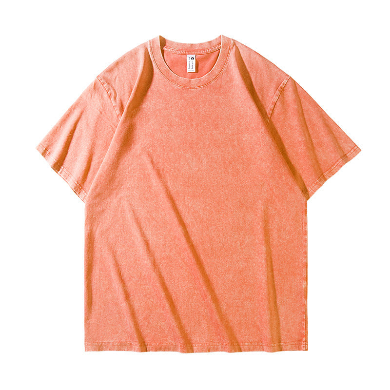Tie-dye loose short-sleeved top for men