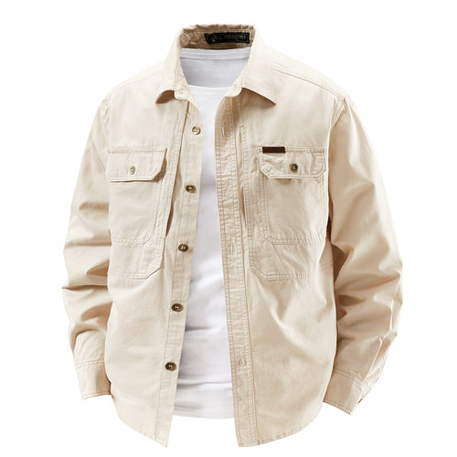 Classic Long Sleeve Work Shirt for Men