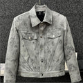 Retro tie-dye short coat for men