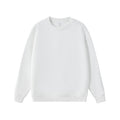 Retro solid color crew neck sweatshirt for men