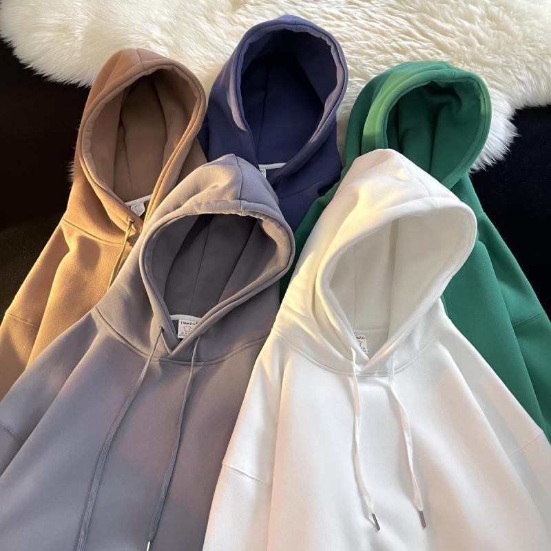 A highly anticipated solid-color sweatshirt for men