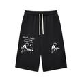 Relaxed Drawstring Three-quarter Sweatpants