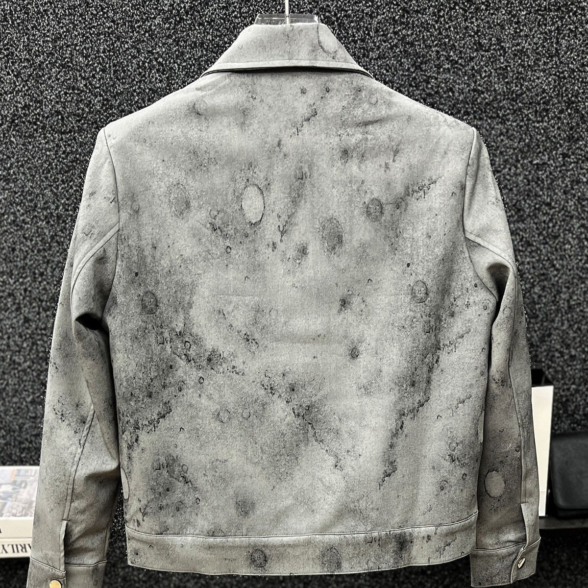 Retro tie-dye short coat for men
