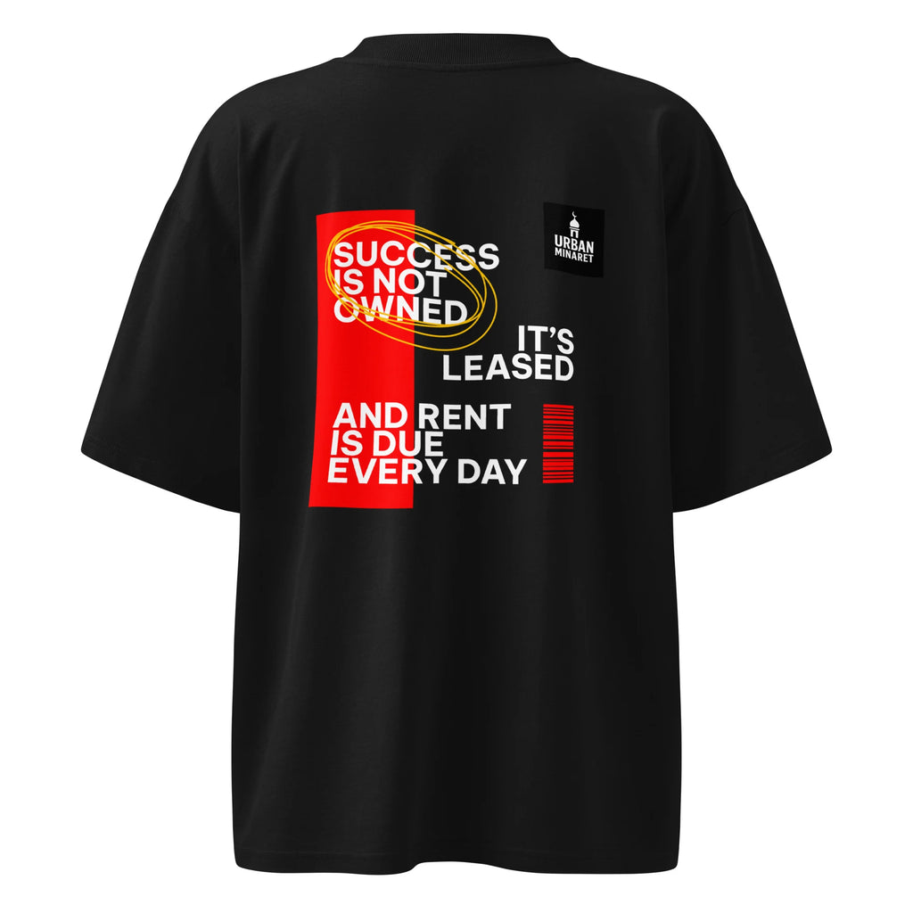 Unisex organic oversized high neck t-shirt