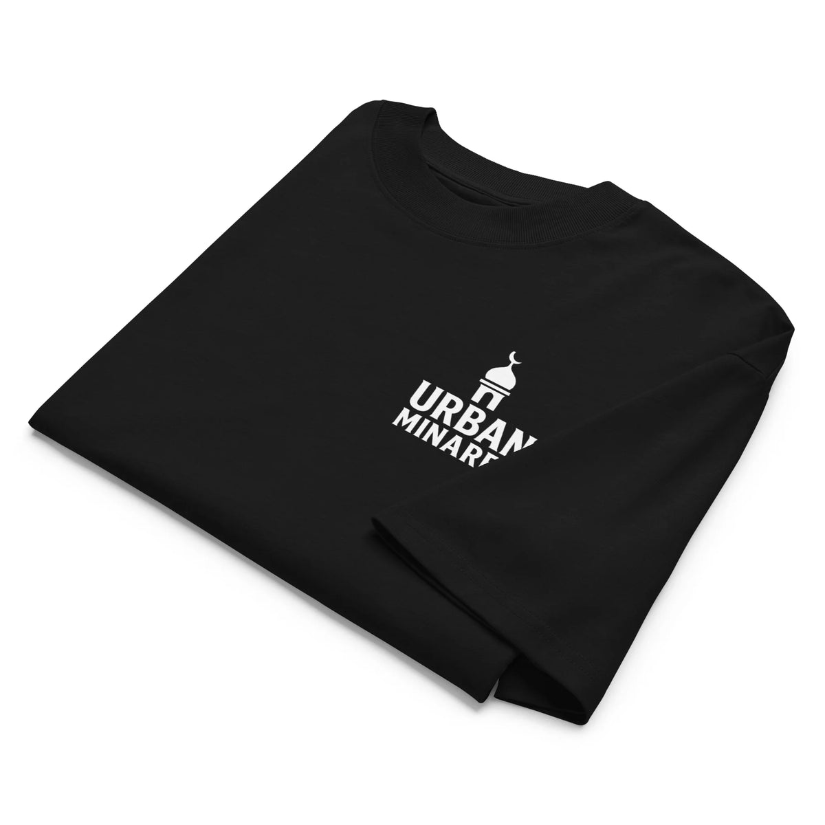 Unisex organic oversized high neck t-shirt
