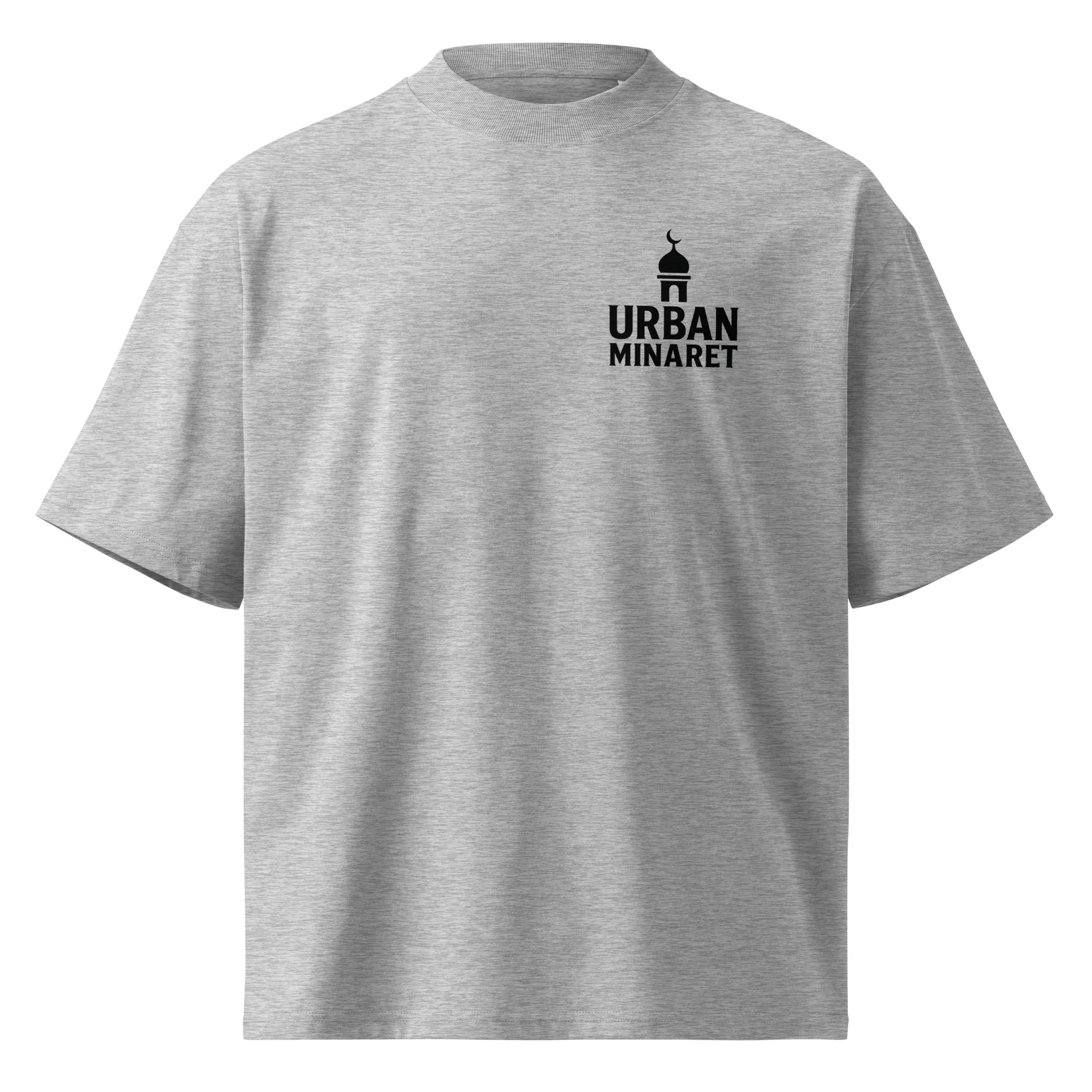 Unisex organic oversized high neck t-shirt