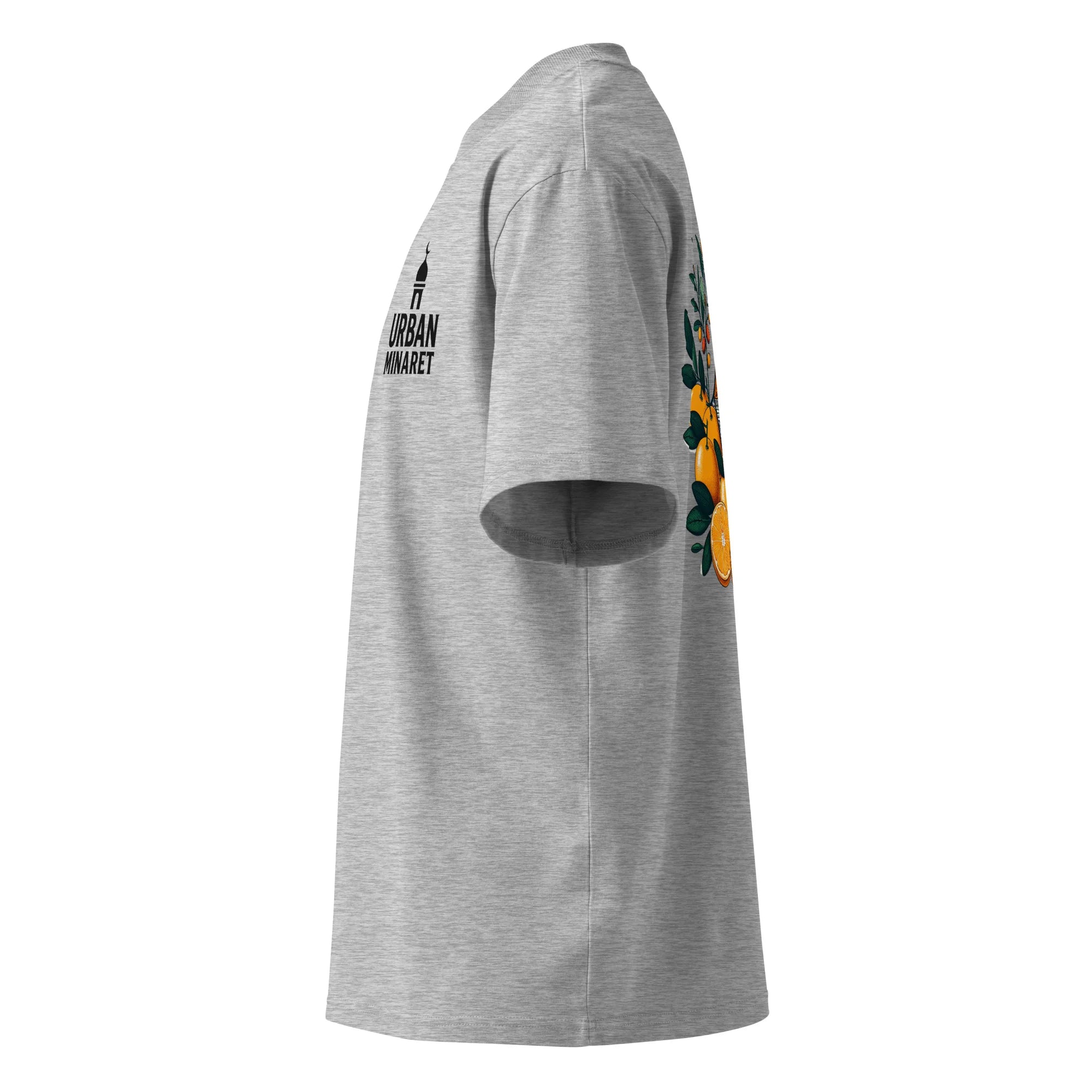 Unisex organic oversized high neck t-shirt